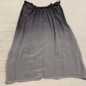 Vince Charcoal Ombre A-Line Skirt